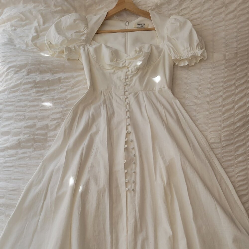 House of CB Ellory Linen Midi Dress